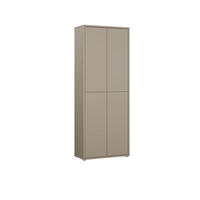 SCHUHSCHRANK Taupe  - Taupe/Grau, MODERN, Holzwerkstoff/Kunststoff (74,5/191,9/34,9cm) - Carryhome