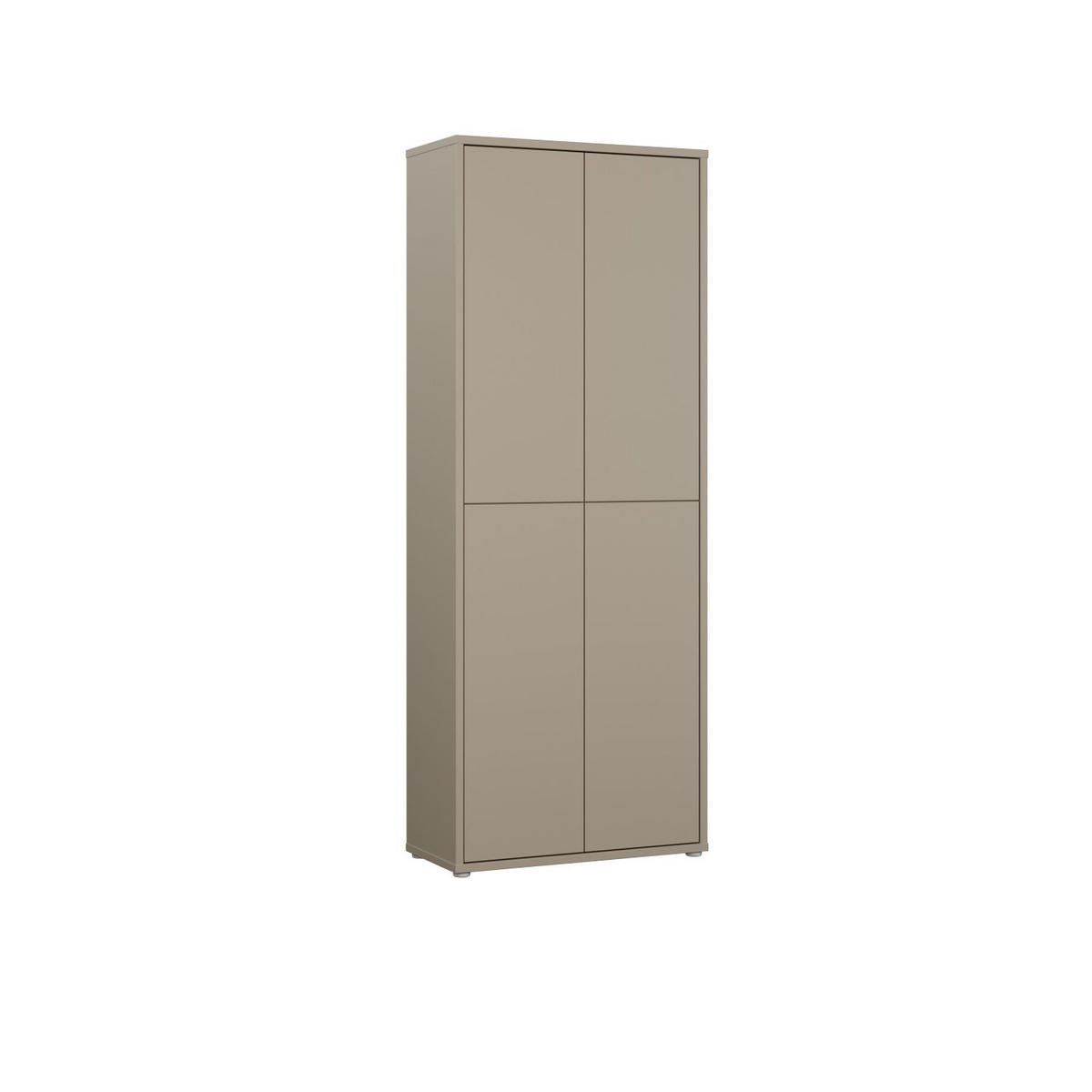 SCHUHSCHRANK Taupe  - Taupe/Grau, MODERN, Holzwerkstoff/Kunststoff (74,5/191,9/34,9cm) - Carryhome