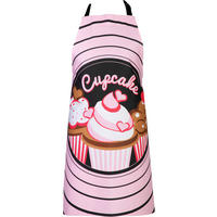 SCHÜRZE Rot, Schwarz, Weiß, Hellrosa, Hellbraun  - Hellbraun/Hellrosa, Design, Textil (80/85cm)