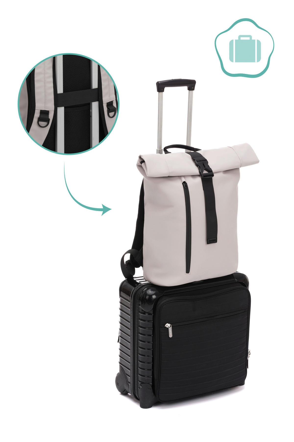 WICKELRUCKSACK SOFT TOUCH  - Basics, Textil (60/38/15cm) - Jimmylee