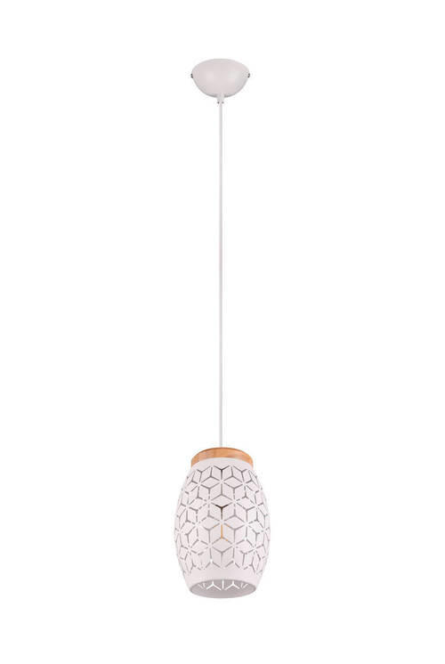 HÄNGELEUCHTE Bidar 15/150 cm   - Weiß, KONVENTIONELL, Metall (15/150cm)