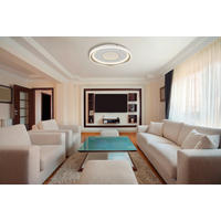 STROPNA LED-SVETILKA  EILA //2700-6000 K/230 V/ - barve šampanjca/bela, Design, kovina/umetna masa (48/7,5cm) - Globo