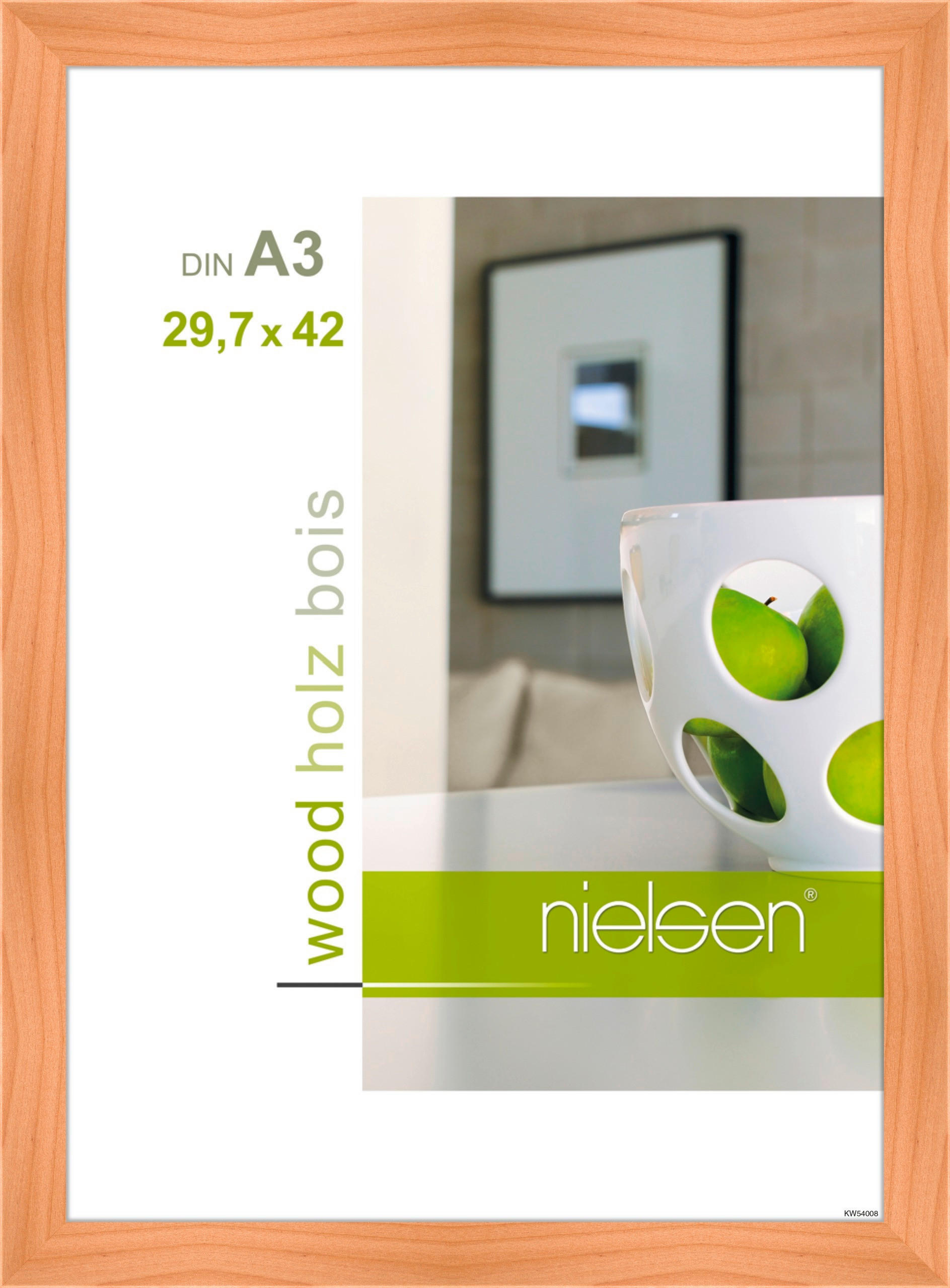 BILDERRAHMEN 34,5/46,8/2 cm  - Birkefarben, Basics, Holz (34,5/46,8/2cm)