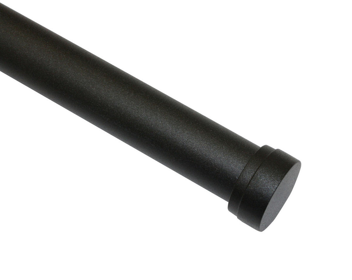 VODILO ZA PROSOJNE ZAVESE   240 cm    črna  - črna, Basics, kovina (240cm) - Gardinia