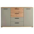 SIDEBOARD  150/92/38 cm 4 Schublade(n)  - Salbeigrün/Schwarz, KONVENTIONELL, Holzwerkstoff/Kunststoff (150/92/38cm) - Xora