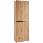 SCHUHSCHRANK  in 70/210/34 cm  - Eichefarben, KONVENTIONELL, Holzwerkstoff (70/210/34cm) - Xora