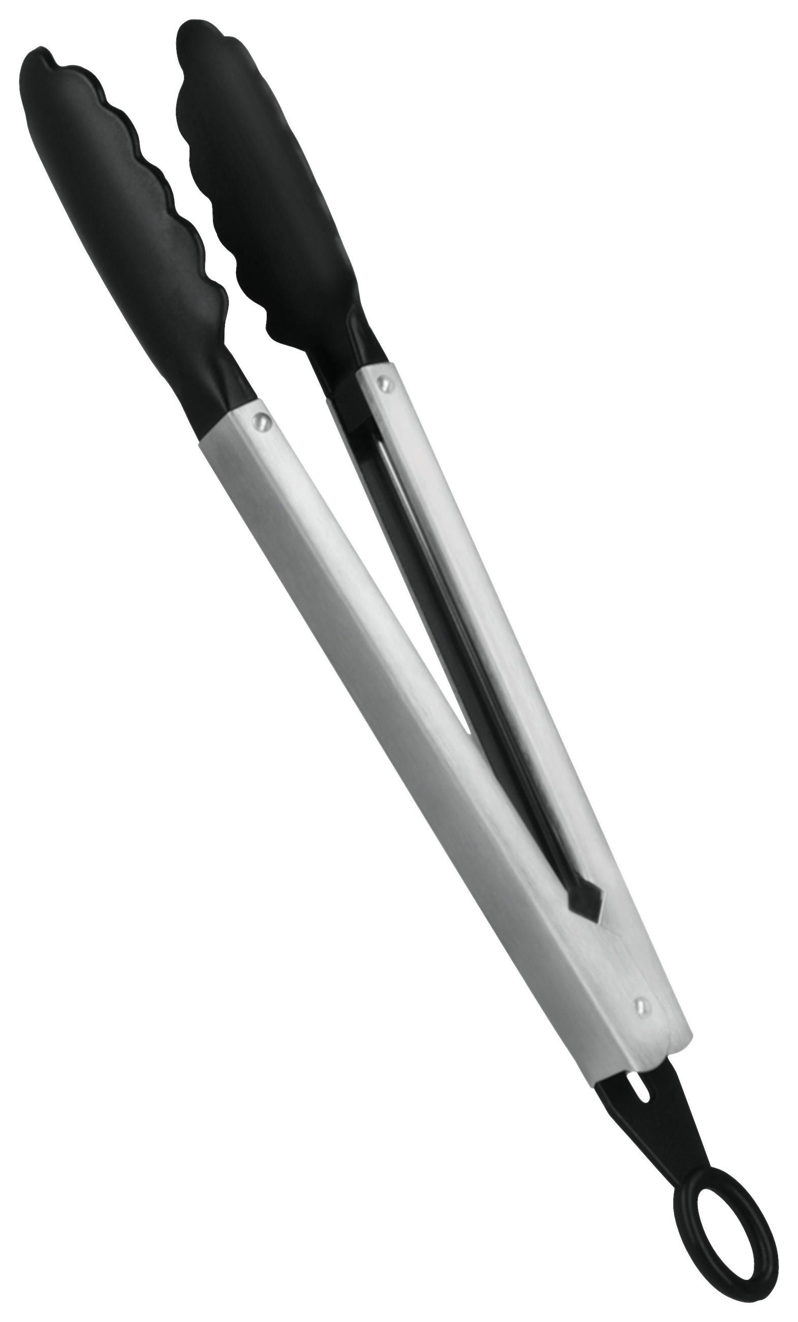 KONYHAI FOGÓCSIPESZ - fekete/ezüstszínű, műanyag/fém (6.8/34.1/3.5cm) - Metaltex