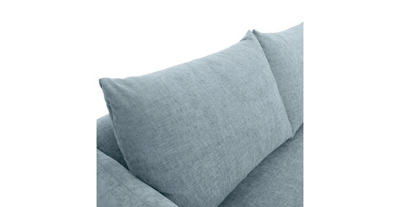 ECKSOFA Blau Flachgewebe - Blau/Buchefarben, KONVENTIONELL, Holz/Textil (230/144cm) - Carryhome