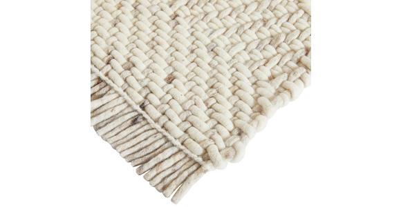 HANDWEBTEPPICH 160/230 cm  - Beige/Weiß, Basics, Textil (160/230cm) - Linea Natura