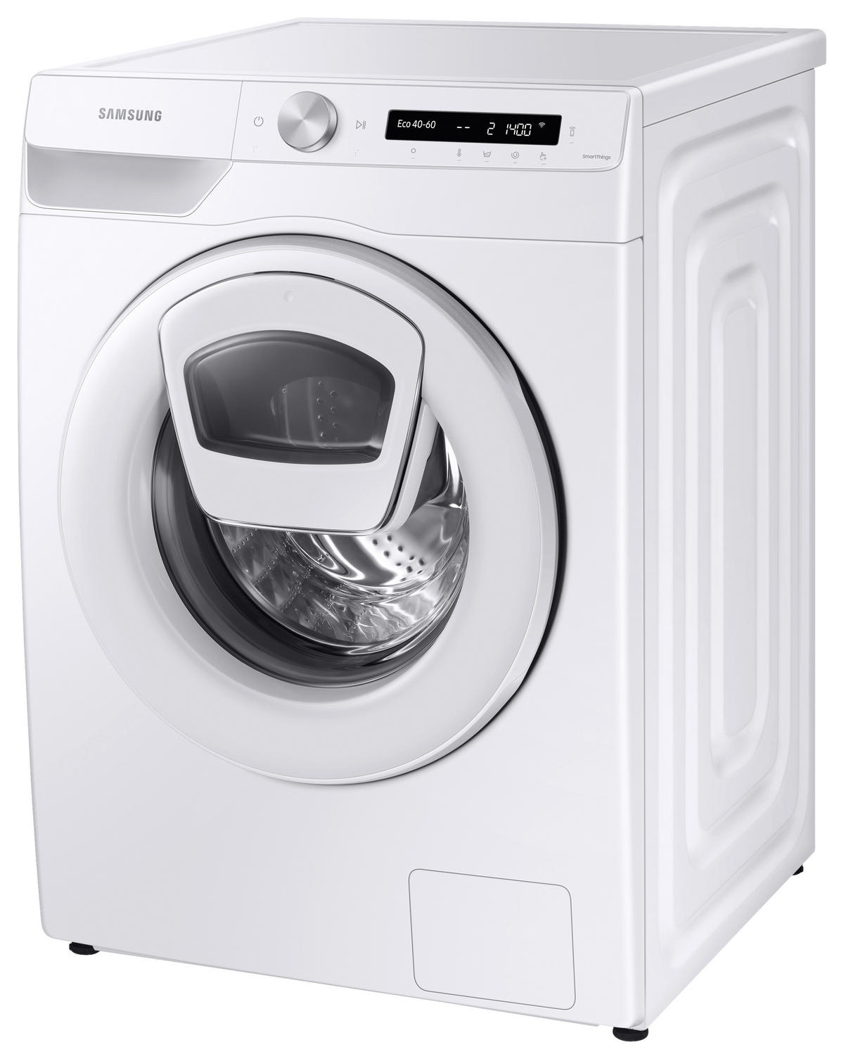 WASCHMASCHINE WW80T554ATW/S2   - Schwarz/Weiß, Basics, Glas/Kunststoff (60/85/55cm) - Samsung