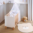 GITTERBETT-KOMPLETTSET 124,5/64,5/79 cm  - Braun/Weiß, Basics, Holz/Textil (124,5/64,5/79cm) - My Baby Lou