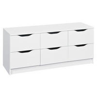 KOMODA, biela, 120/50/40 cm - biela, Lifestyle, kompozitné drevo (120/50/40cm) - MID.YOU