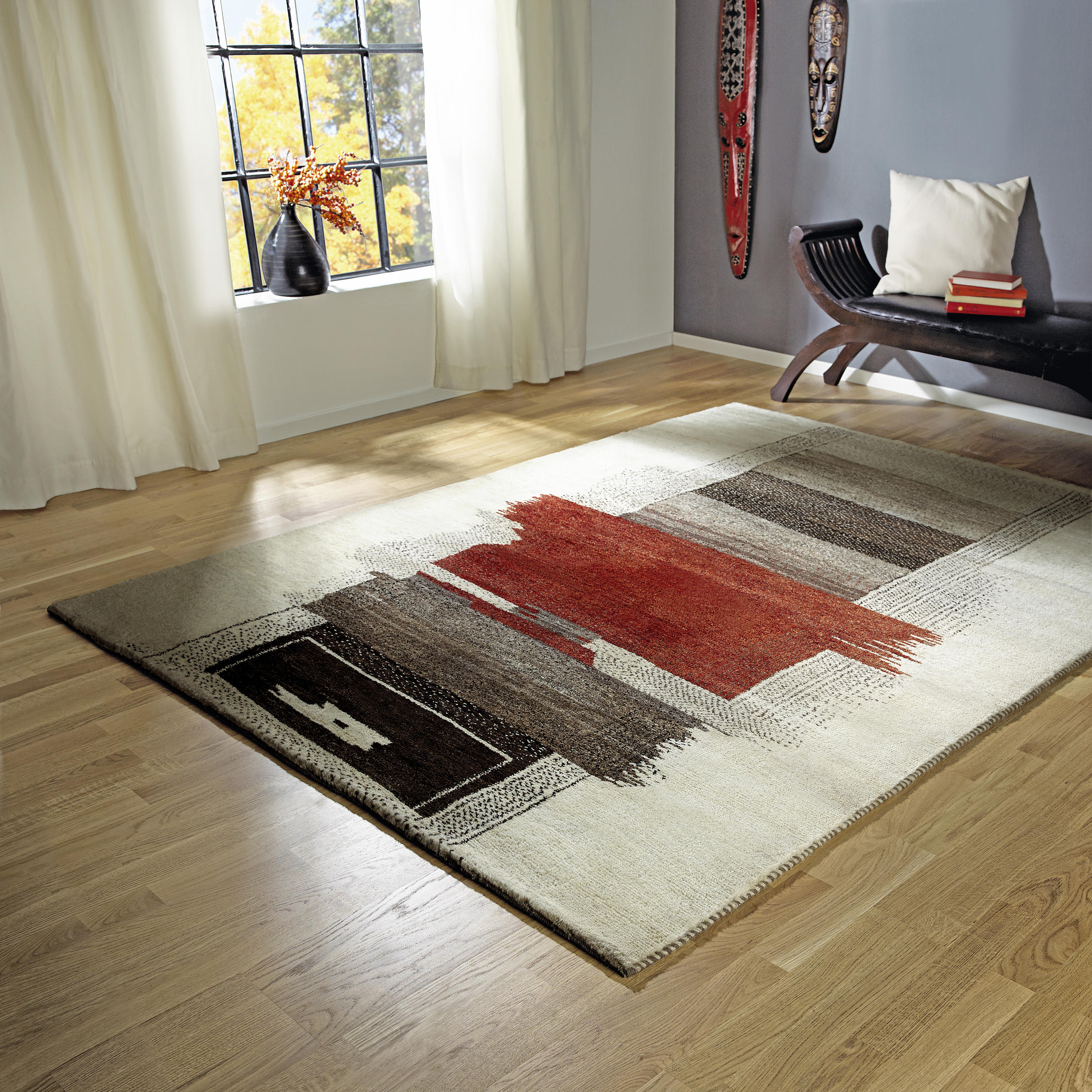 ORIENTALISK MATTA 100/150 cm Im Tal des  Königs  - cremefärgad, Klassisk, textil (100/150cm) - Cazaris
