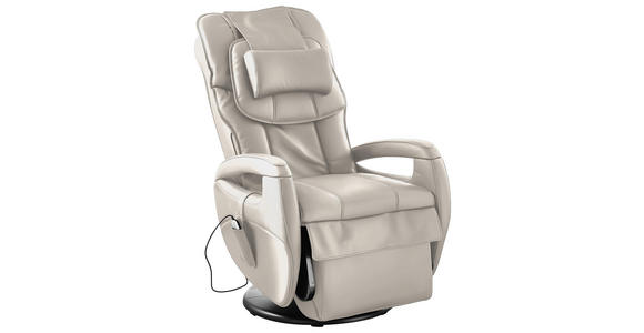 MASSAGESESSEL in Leder Beige - Beige, Design, Leder (80/117/114cm) - Cantus