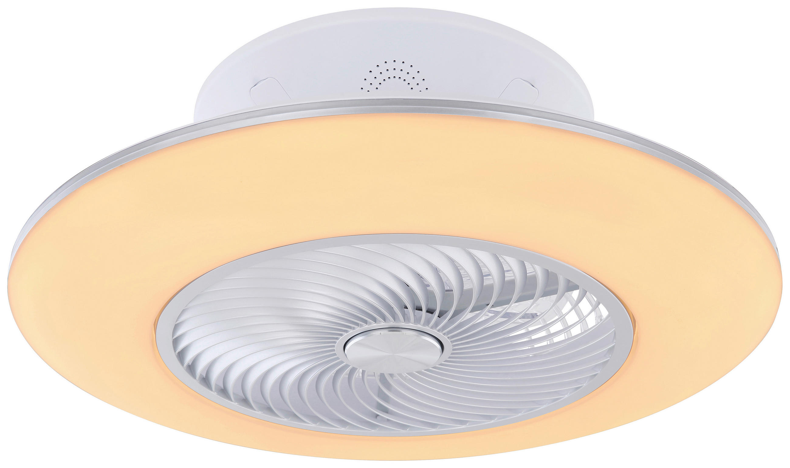 DECKENVENTILATOR  58/22 cm    - Weiss/Silberfarben, Design, Kunststoff/Metall (58/22cm) - Novel