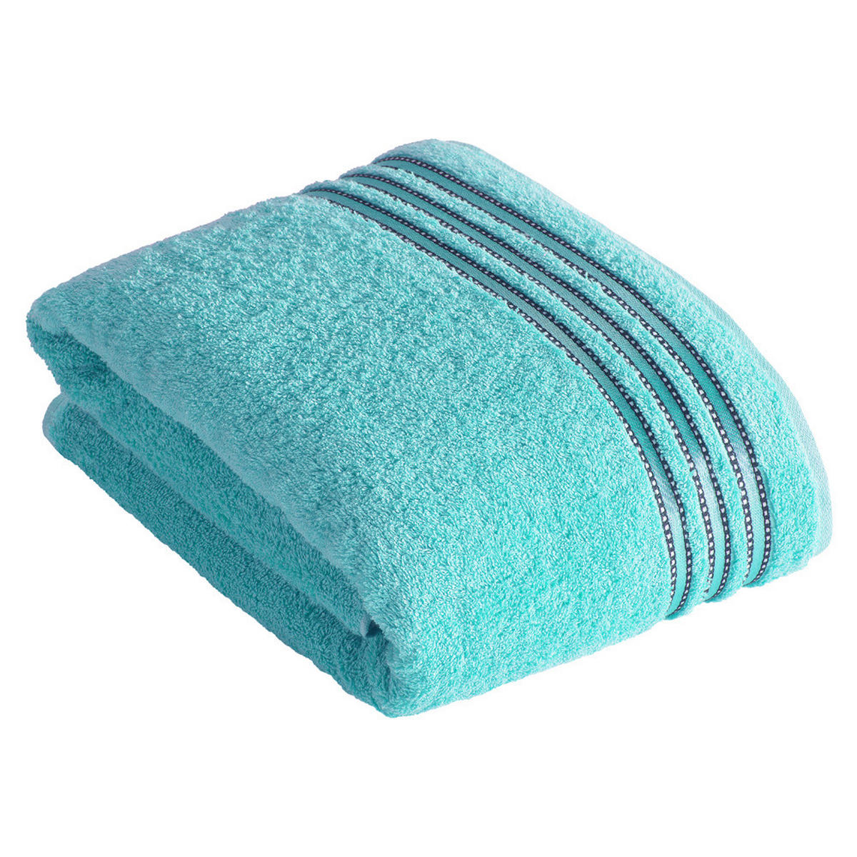 BADETUCH Cult de Luxe Blau 150/100 cm  - Blau, Basics, Textil (150/100cm) - Vossen