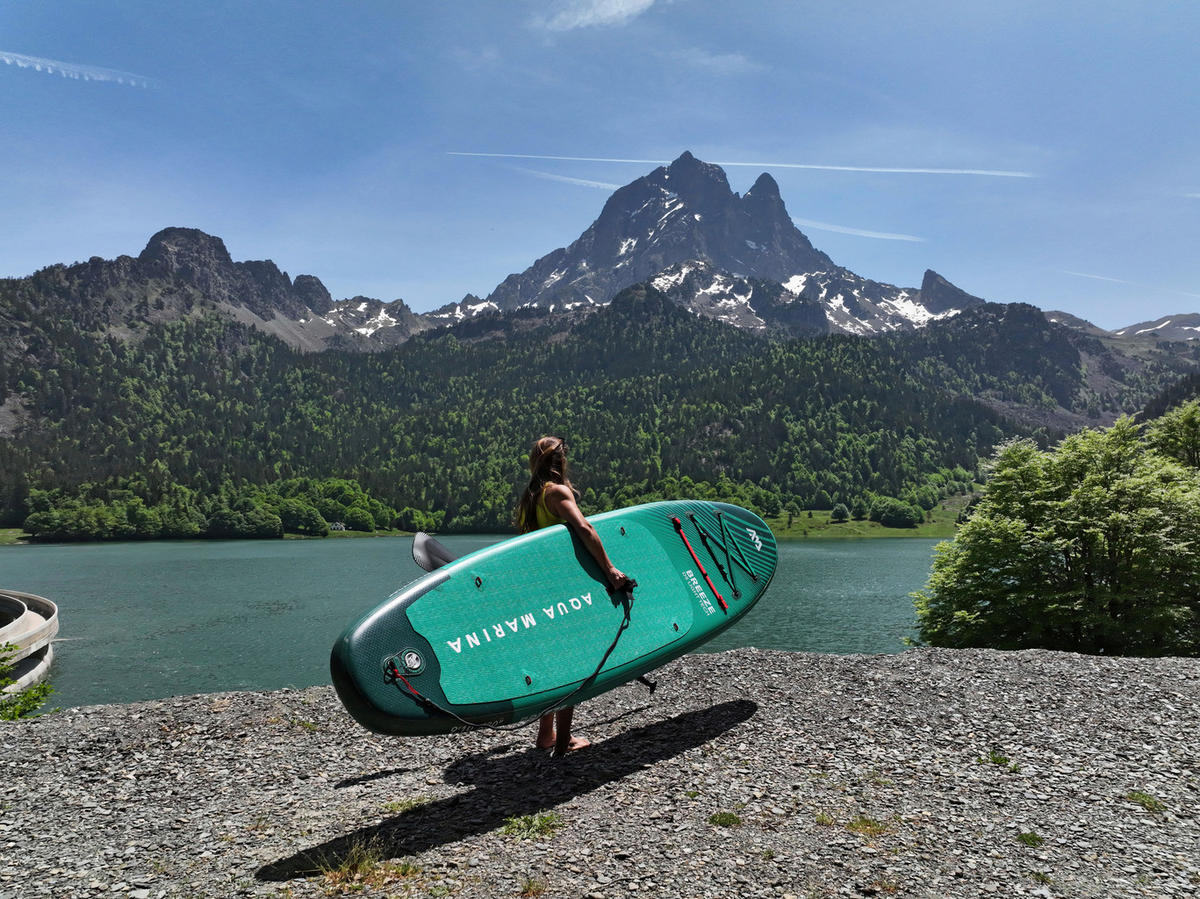 STAND-UP PADDLE BOARD AQUA MARINA BT-23BRP  - Grün, Trend, Kunststoff (300/76/12cm)