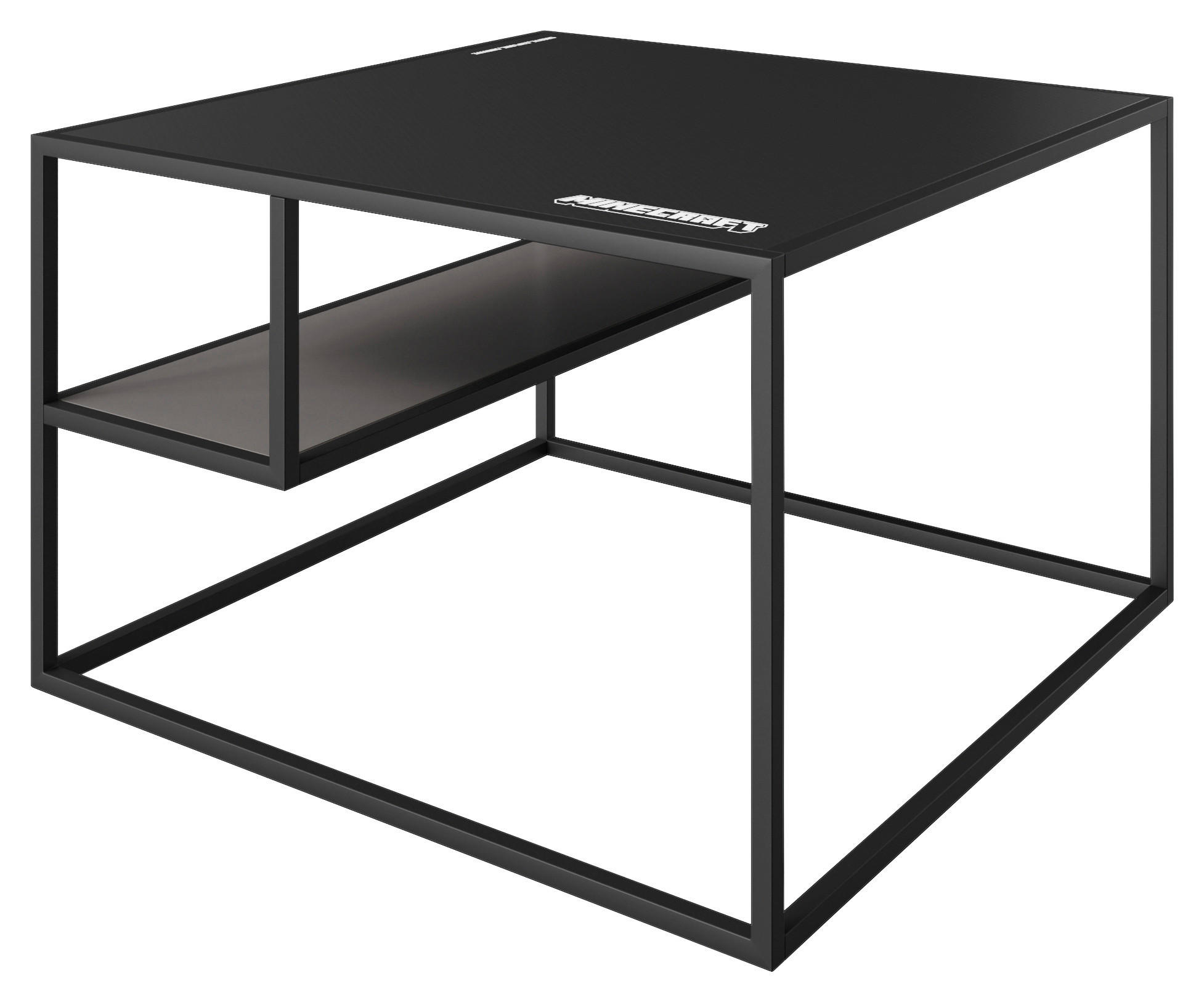 COUCHTISCH 70/70/45 cm quadratisch Schwarz  - Schwarz, MODERN, Holzwerkstoff/Metall (70/70/45cm) - Minecraft
