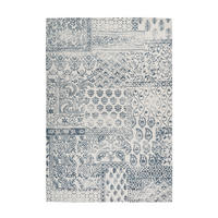 VENKOVNÍ KOBEREC, 120/170 cm, krémová, tmavě modrá - krémová/tmavě modrá, Lifestyle, textil/plast (120/170cm)