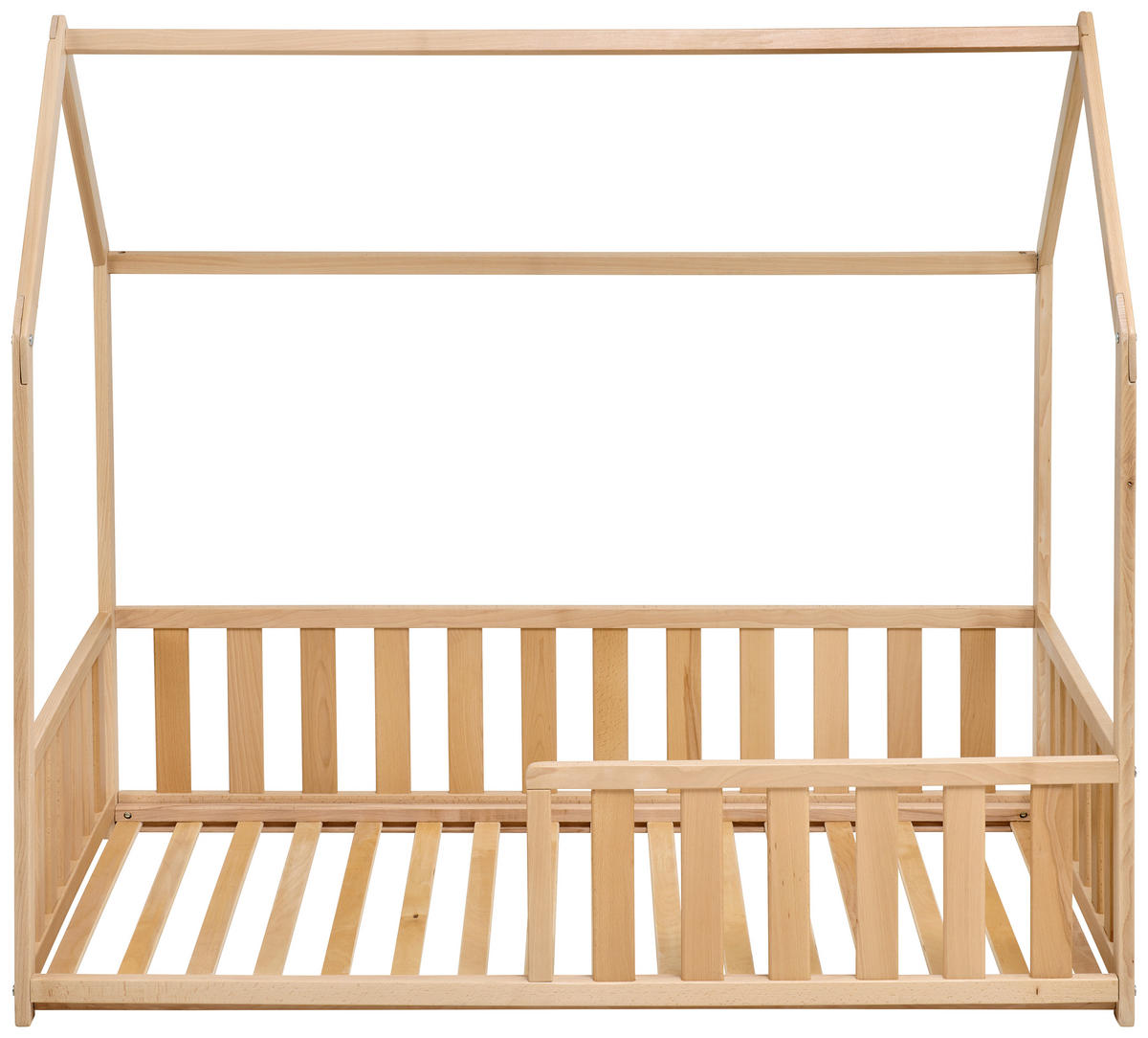 HAUSBETT Buchefarben  - Birkefarben/Buchefarben, Basics, Holz (145/75/135cm) - Jimmylee