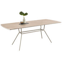 ESSTISCH Beige  in verschiedenen Größen erhältlich, Variantenauswahl  - Beige, Design, Holzwerkstoff/Metall (200/100/76cm) - Musterring
