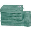 FROTTIERSET SW-Cuddly Grün, Mintgrün, Pastellgrün, Salbeigrün 6-teilig  - Salbeigrün/Pastellgrün, Basics, Textil - Schöner Wohnen