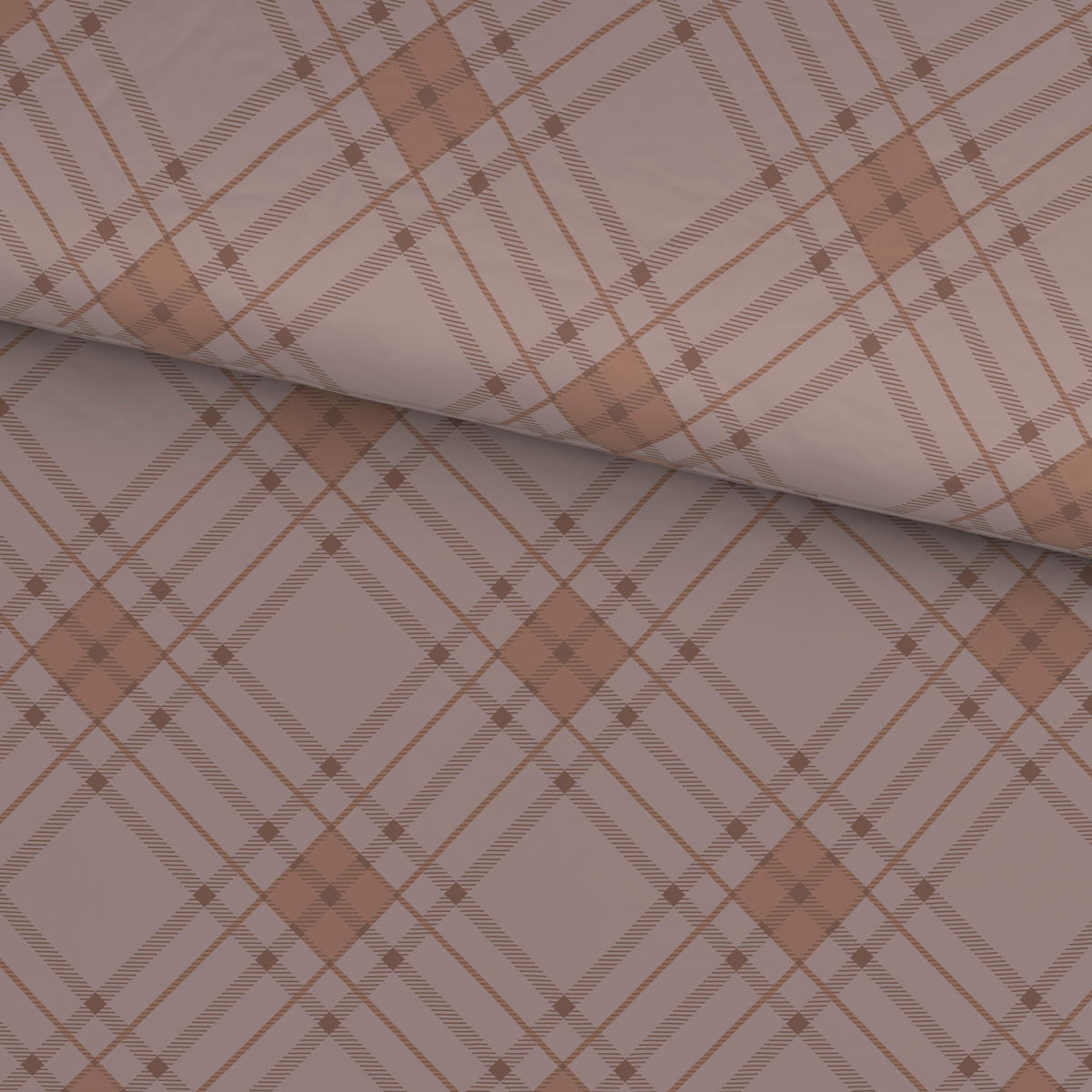 POVLEČENÍ satén šedohnědá 200/200 cm - šedohnědá, Design, textil (200/200cm) - Ambia Home