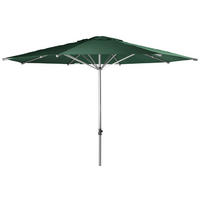 SONNENSCHIRM 400 cm Dunkelgrün  - Dunkelgrün/Silberfarben, Basics, Textil/Metall (400/400cm) - Doppler