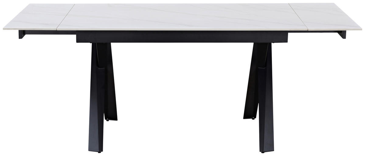 TRPEZARIJSKI STO  crna, bež   - bež/crna, Osnovno, metal/keramika (140-200/76/90cm) - Hom`in
