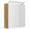 SPIEGELSCHRANK 60/62/17 cm  - Eichefarben, MODERN, Glas/Holzwerkstoff (60/62/17cm) - MID.YOU