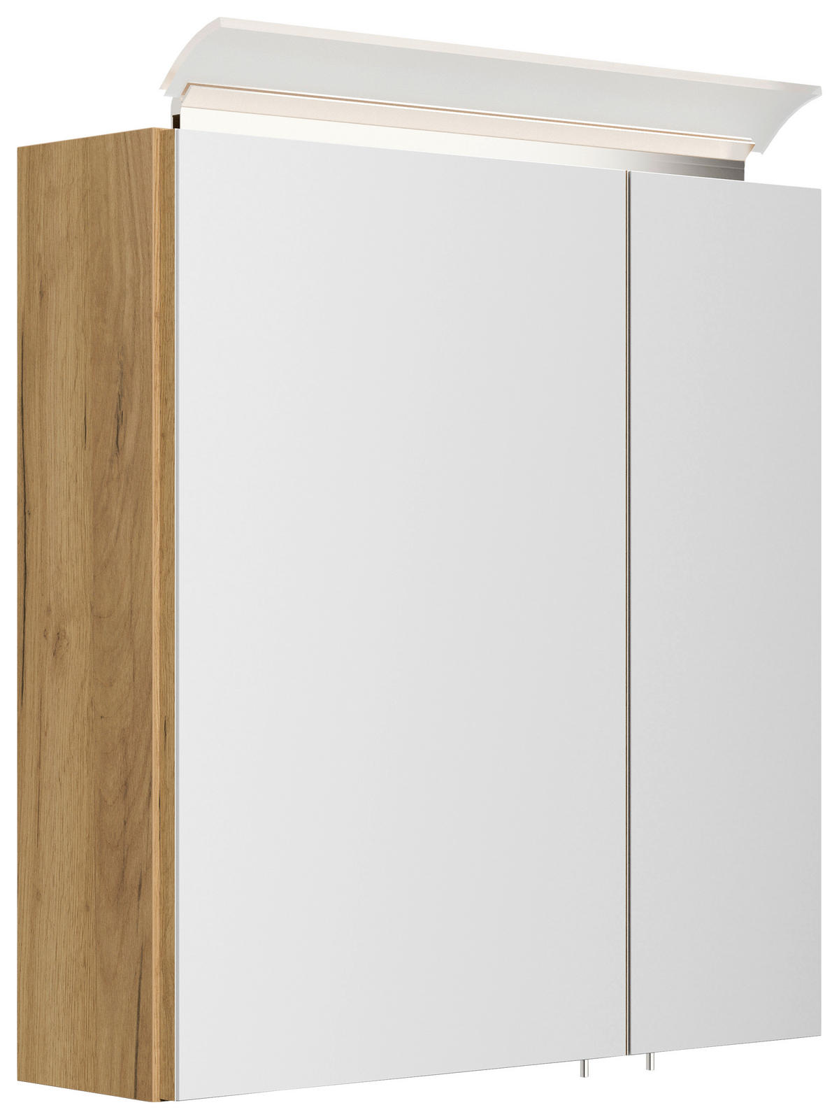 SPIEGELSCHRANK 60/62/17 cm  - Eichefarben, MODERN, Glas/Holzwerkstoff (60/62/17cm) - MID.YOU