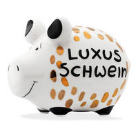SPARDOSE  - Goldfarben/Schwarz, KONVENTIONELL, Keramik (12.5/9/9cm)