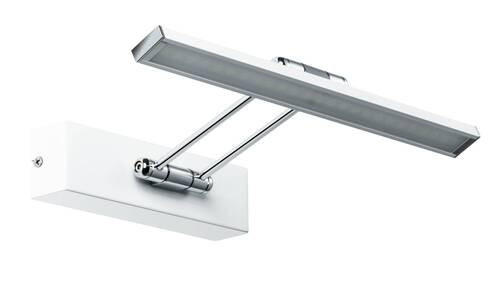 BILDERLEUCHTE 29/4,6/4,6 cm   - Chromfarben/Weiß, Basics, Metall (29/4,6/4,6cm) - Paulmann