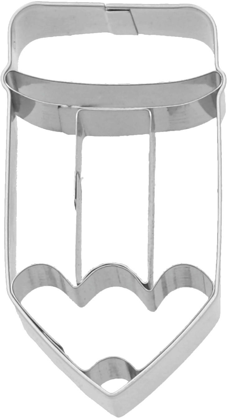 KEKSAUSSTECHFORM - Edelstahlfarben, Basics, Metall (3,7/6,5/2,5cm) - Birkmann
