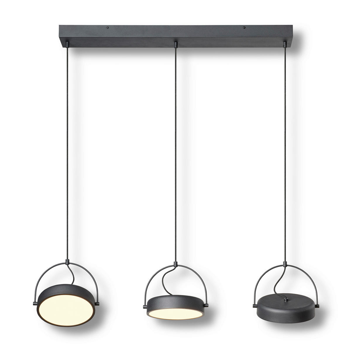 LED-HÄNGELEUCHTE 108/20/150 cm  - Schwarz, Design, Kunststoff/Metall (108/20/150cm) - Osram