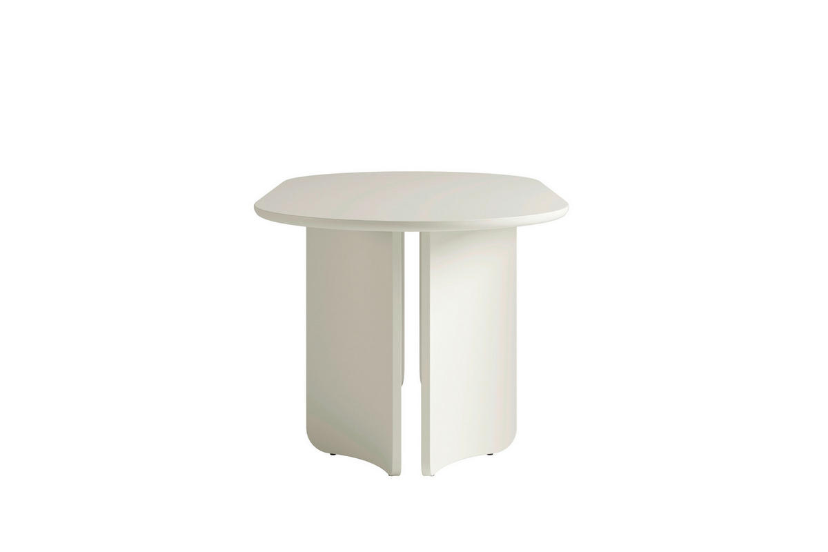 ESSTISCH 160/90/76 cm Nachbildung  Holzwerkstoff oval Seidengrau  - Seidengrau, MODERN, Holzwerkstoff (160/90/76cm) - Schöner Wohnen