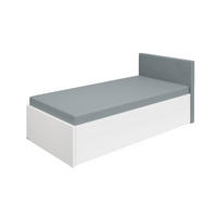 AUSZIEHBETT 100/200 cm Grau, Weiss  - Weiss/Grau, Basics, Holz/Holzwerkstoff (100/200cm) - Paidi