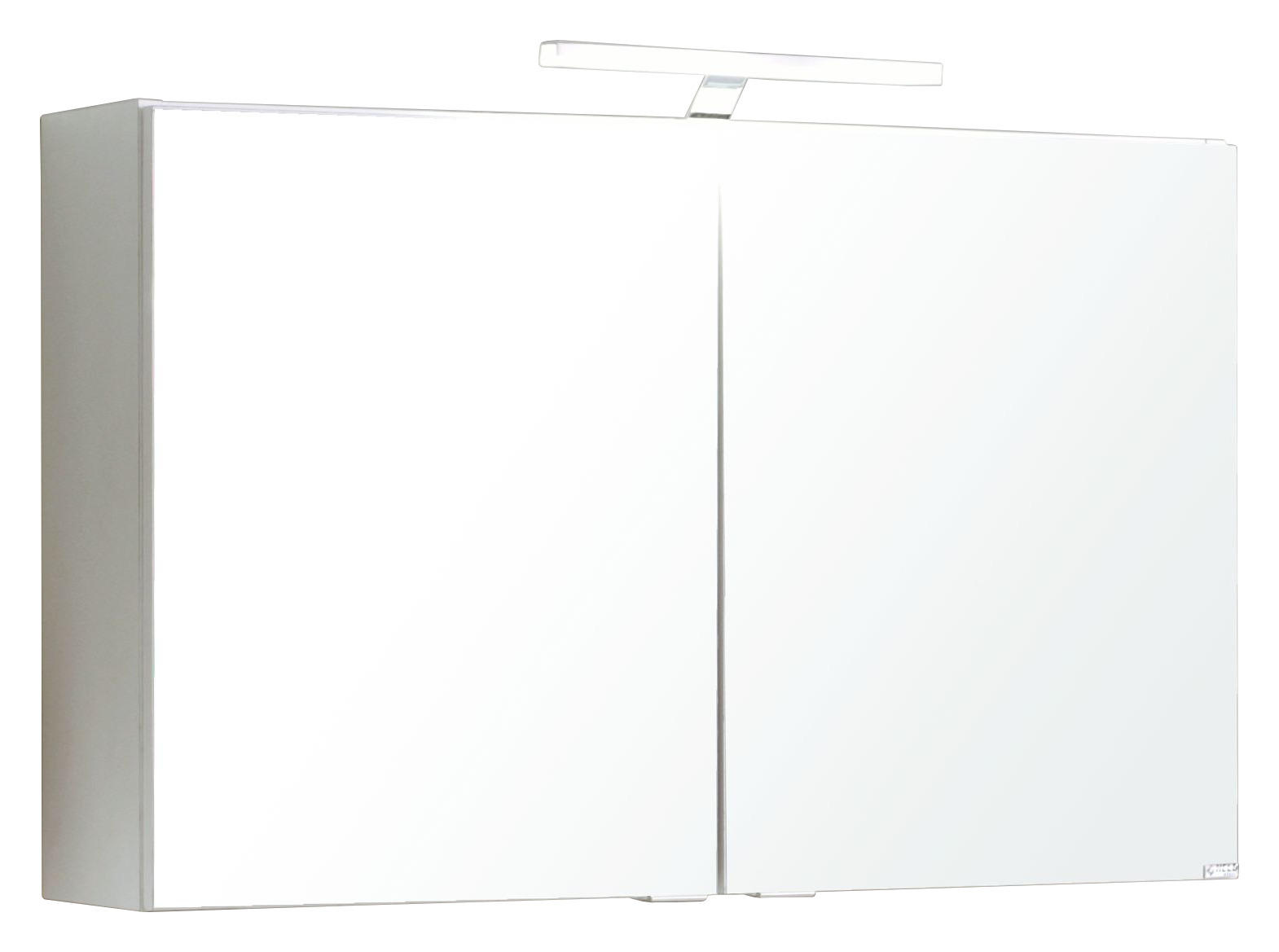 BADEZIMMER  in 80 cm  - Weiss/Silbereichenfarben, Modern, Holzwerkstoff/Stein (80cm) - Held