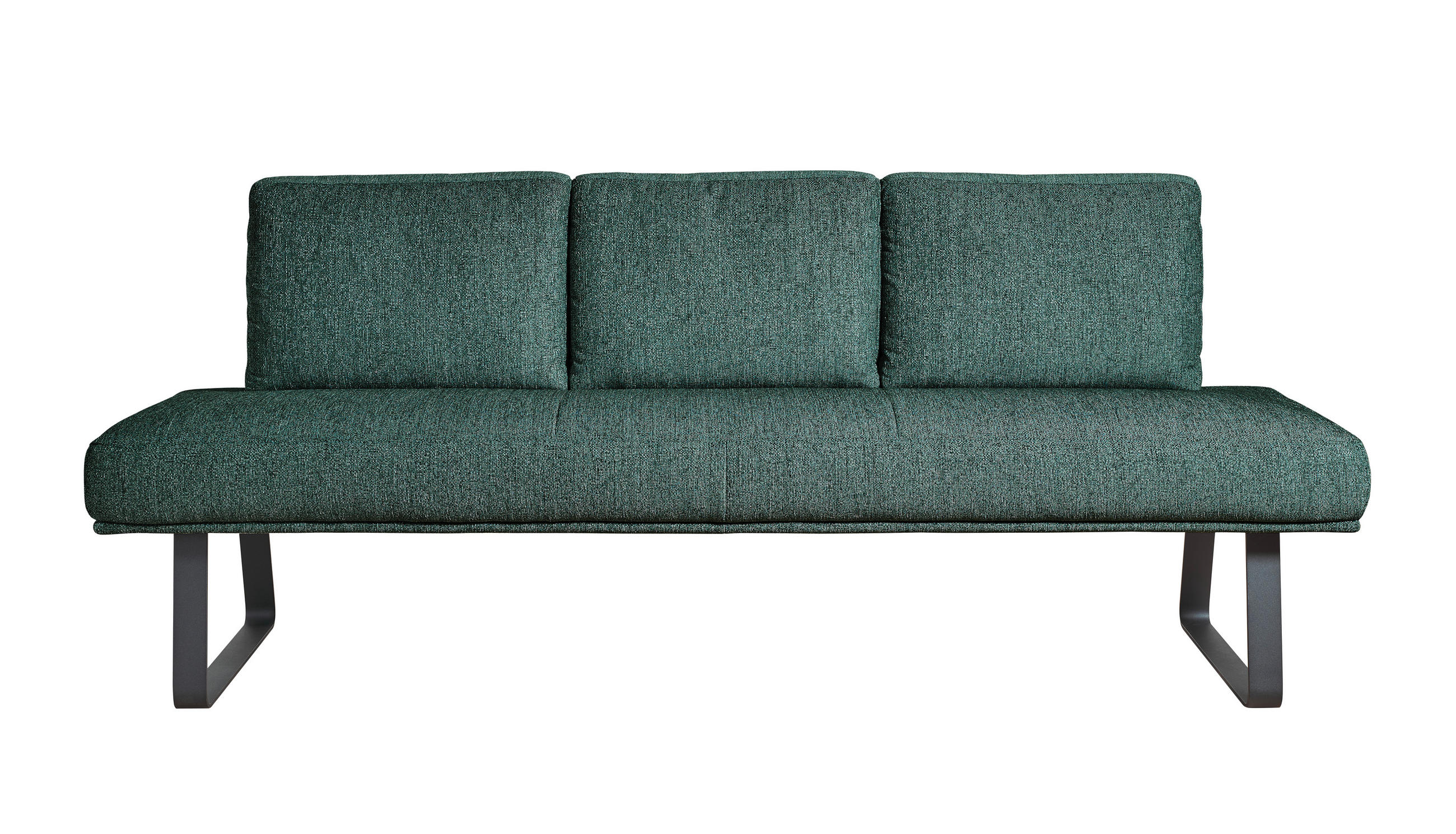 SITZBANK 209/92/78 cm  in Grün  - Schwarz/Grün, Design, Textil/Metall (209/92/78cm) - Dieter Knoll