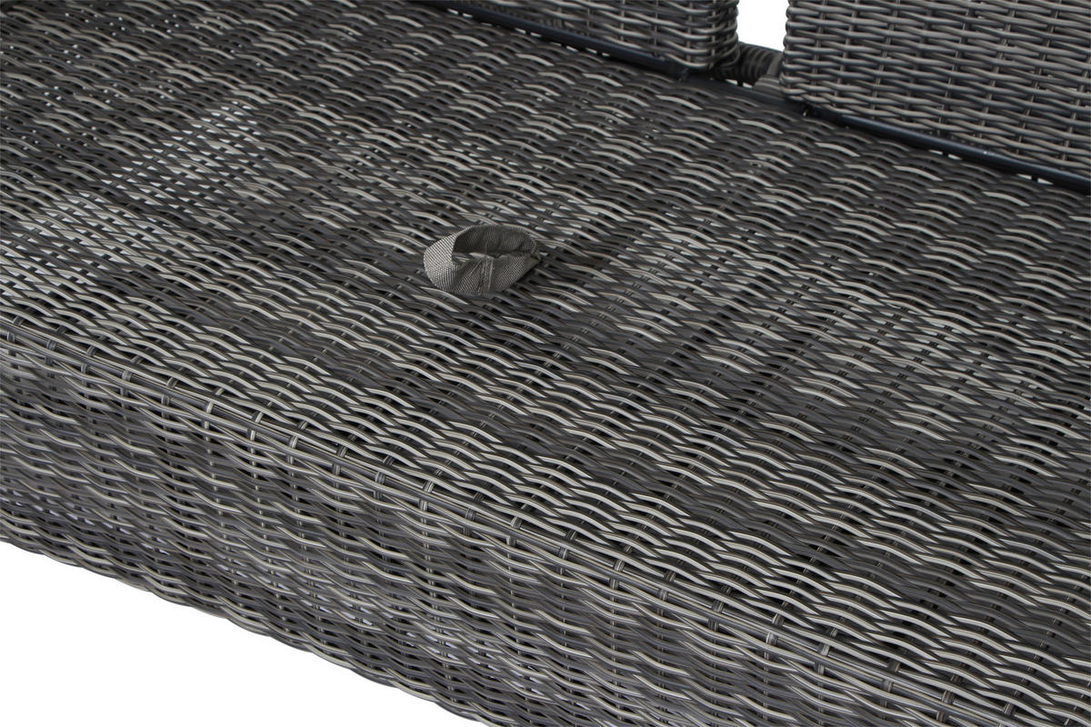 LOUNGEGARNITUR 4-teilig   72/103/160 cm Aluminium  - Grau, Basics, Keramik/Kunststoff (72/103/160cm) - Siena Garden