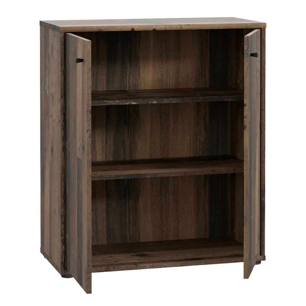 Thumbnail - Xxxl Kommode, Dunkelbraun, Graubraun, Holzwerkstoff, 2 Fächer, 73.7x85.5x34.8 cm, Typenauswahl, Beimöbel erhältlich, ste...