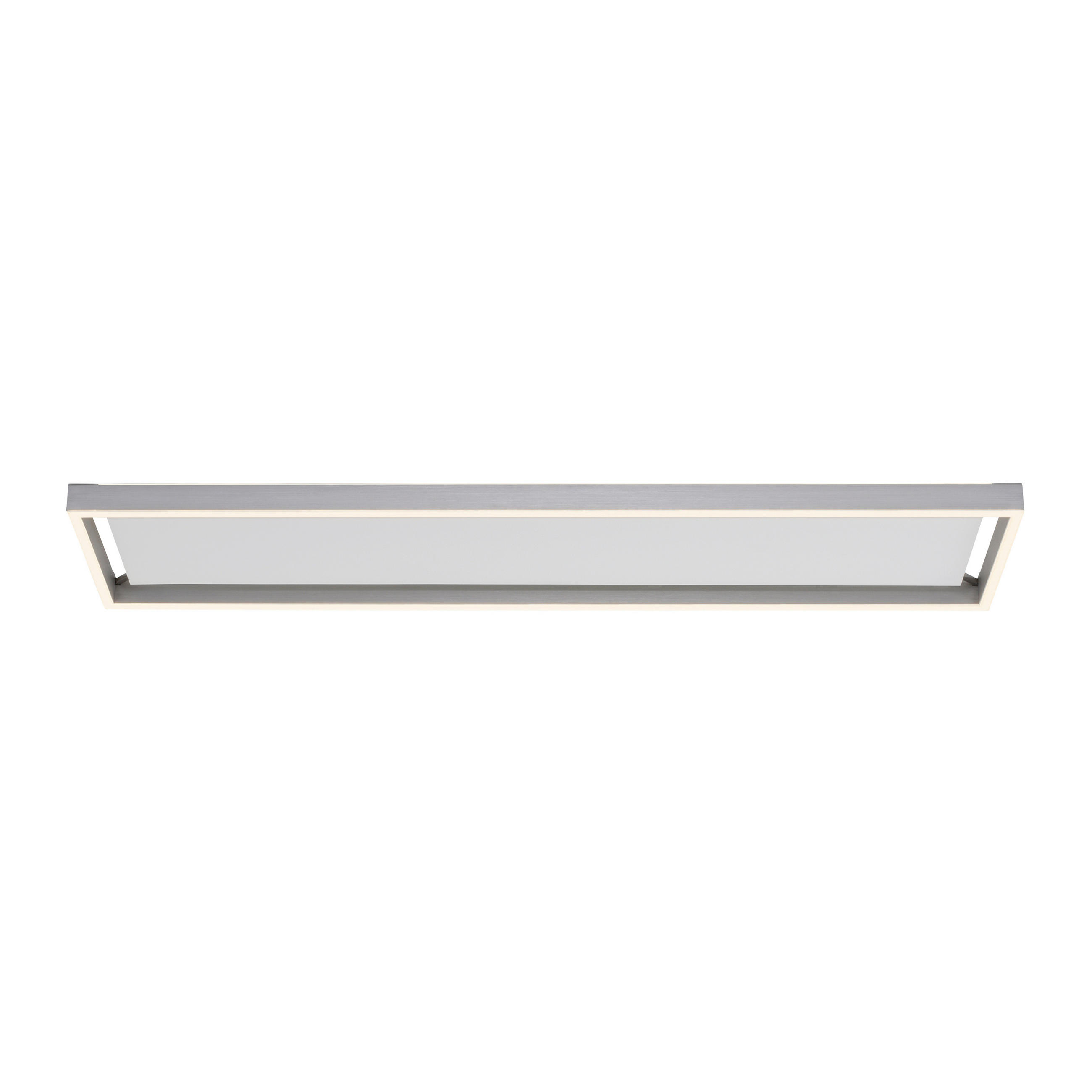 PLAFONIERĂ CU LED - argintiu, Design, plastic/metal (100/25/5,6cm)
