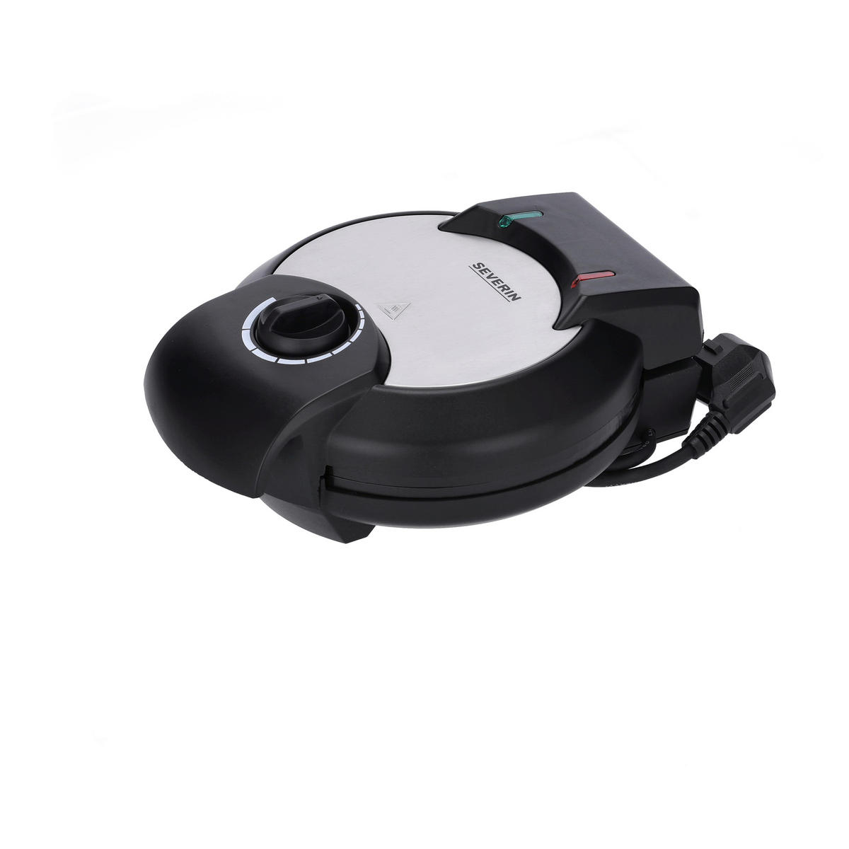 WAFFELEISEN  - Schwarz, Basics, Metall (20,3/25,5/10,5cm) - Severin