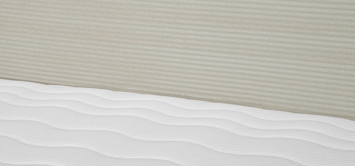 BOXSPRINGBETT 160/200 cm  in Hellgrau  - Hellgrau/Schwarz, KONVENTIONELL, Holz/Textil (160/200cm) - Boxxx