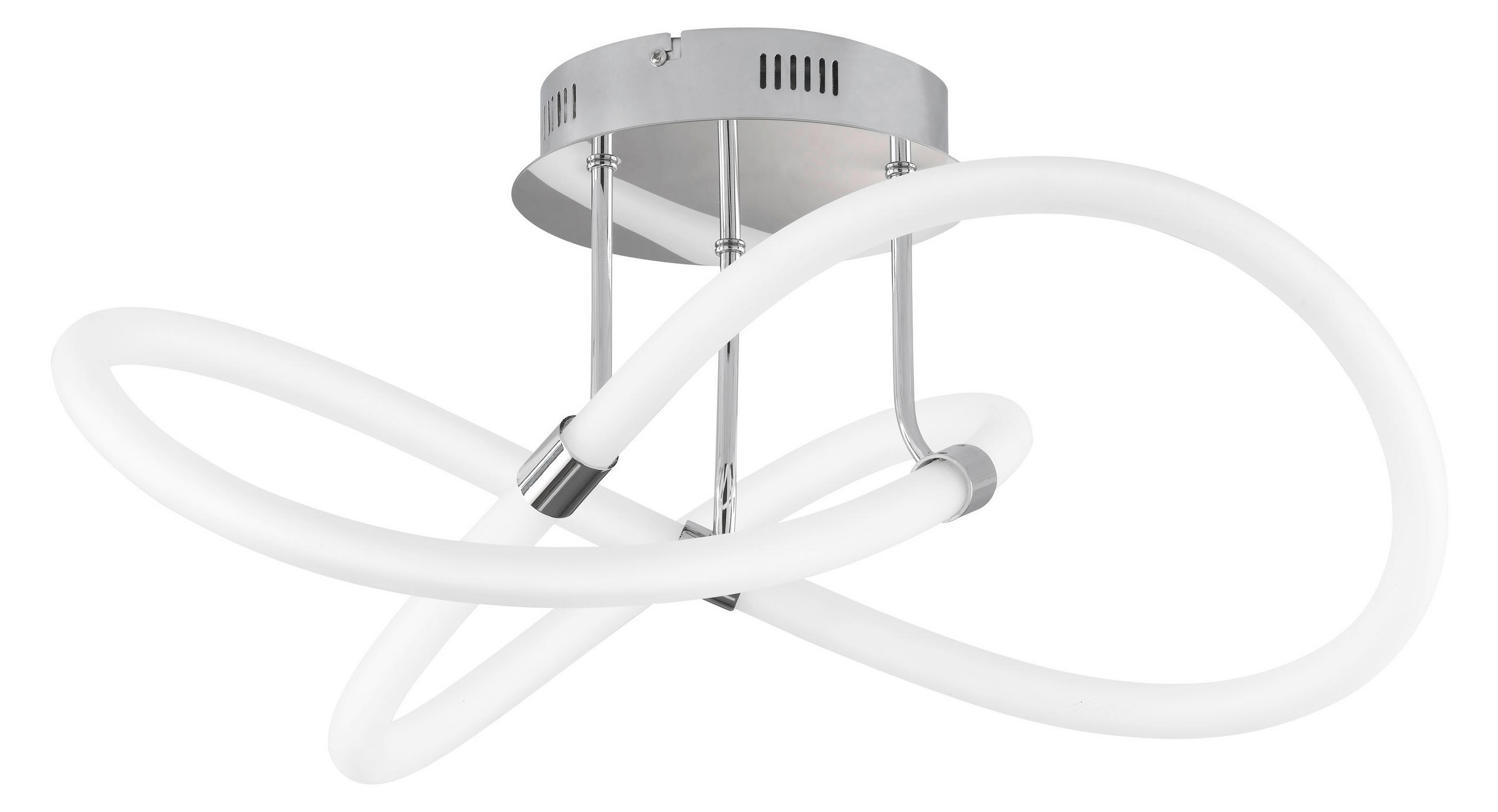 LED-DECKENLEUCHTE 57,5/57,5/30 cm   - Chromfarben, Basics, Kunststoff/Metall (57,5/57,5/30cm)
