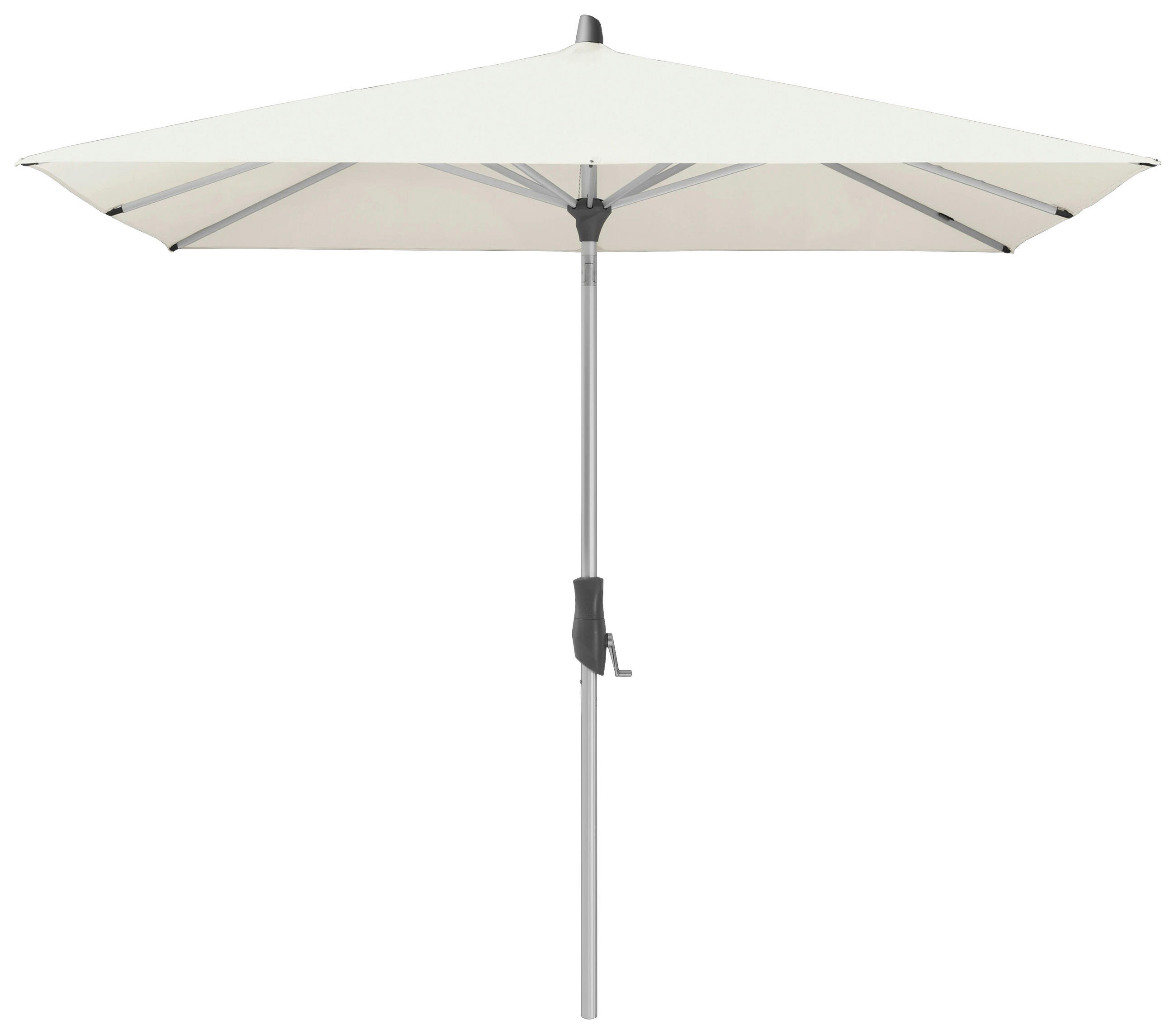 SONNENSCHIRM 240 cm  - Ecru/Silberfarben, Basics, Textil/Metall (240/240cm) - Glatz