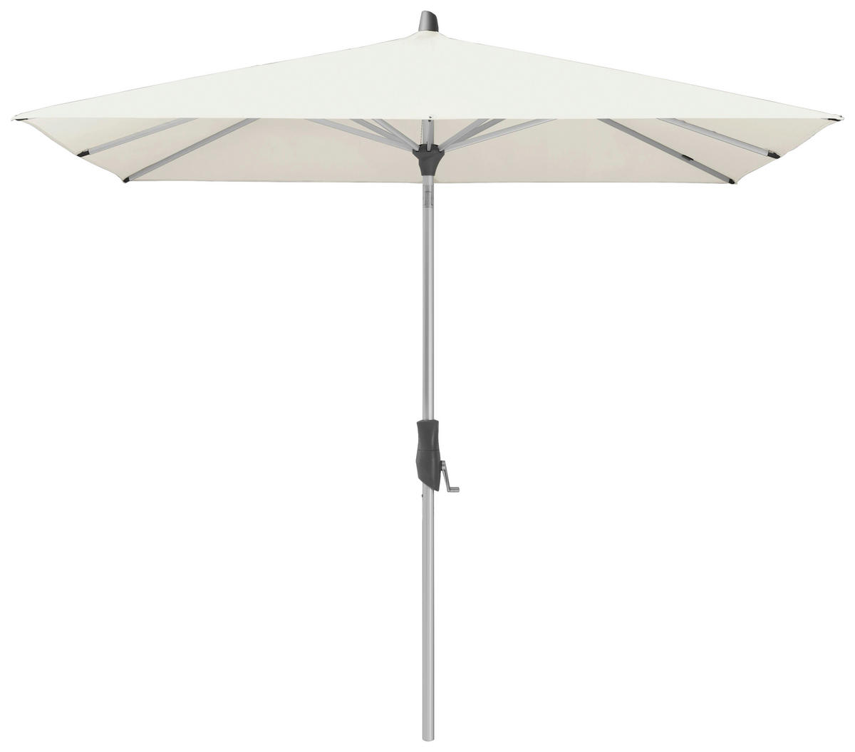 SONNENSCHIRM 240 cm  - Ecru/Silberfarben, Basics, Textil/Metall (240/240cm) - Glatz