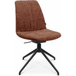 STUHL  in Aluminium Bouclé Metall, Textil  - Schwarz/Alufarben, Design, Textil/Metall (46/81,5-84,5/55cm) - Johann Jakob
