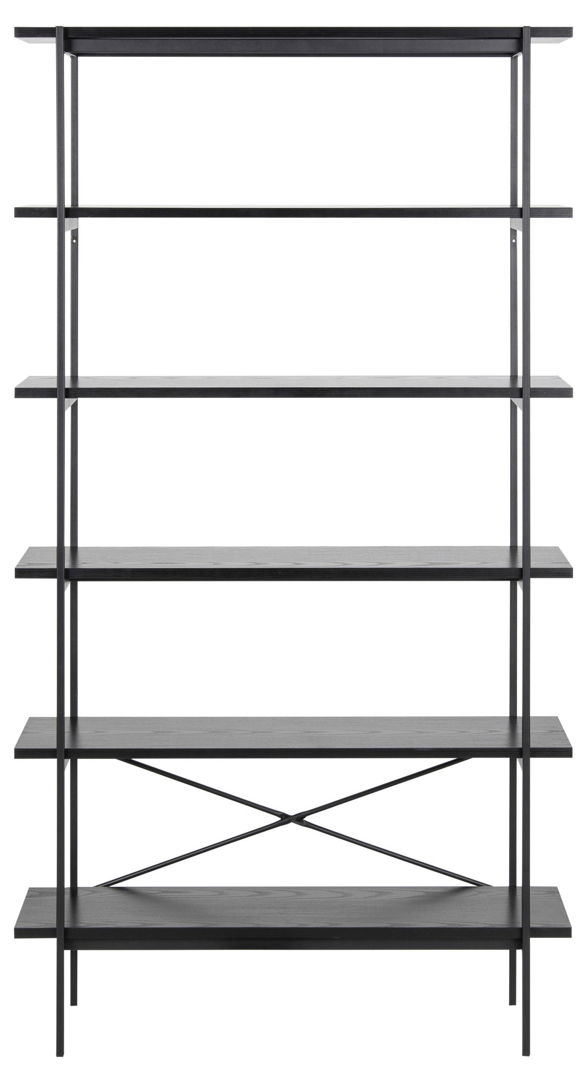 HYLLMODUL i 94/172/27 cm svart  - svart, Klassisk, metall/trämaterial (94/172/27cm) - Best Price
