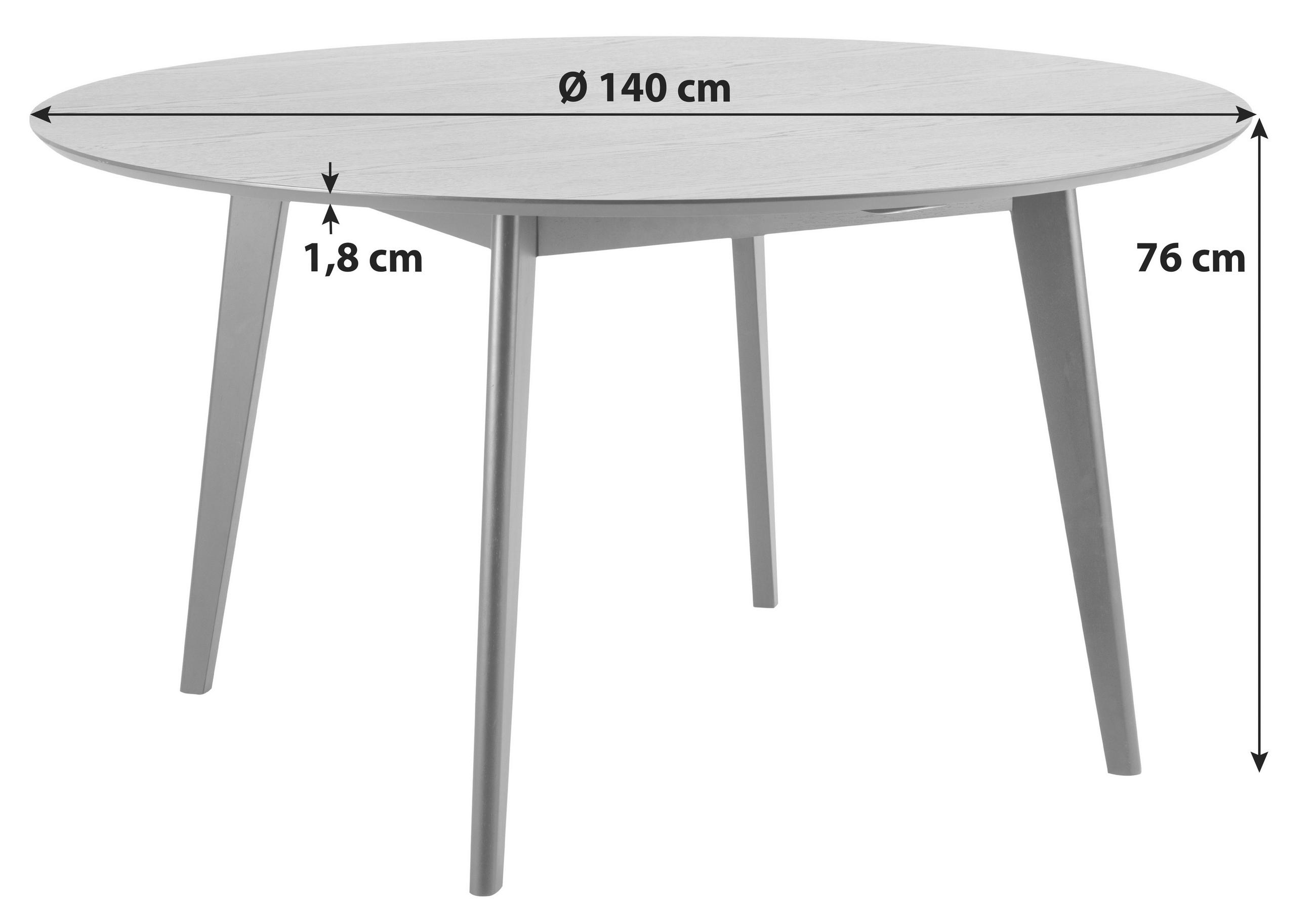 Thumbnail - Livetastic Esstisch, Schwarz, Holzwerkstoff, rund, eckig, 76 cm, Esszimmer, Tische, Esstische, Esstische rund